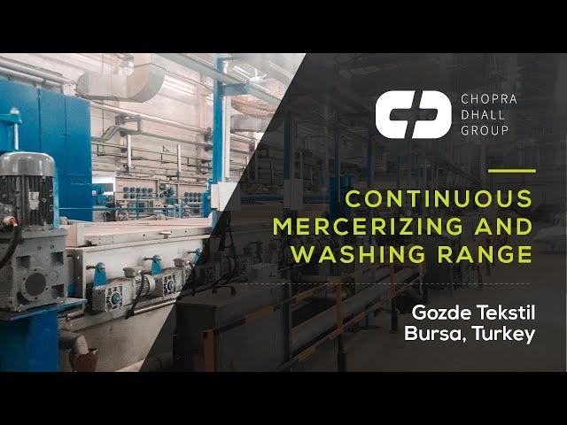 CDG Continuous Mercerizing and Washing Range, Gozde Tekstil (Turkey)