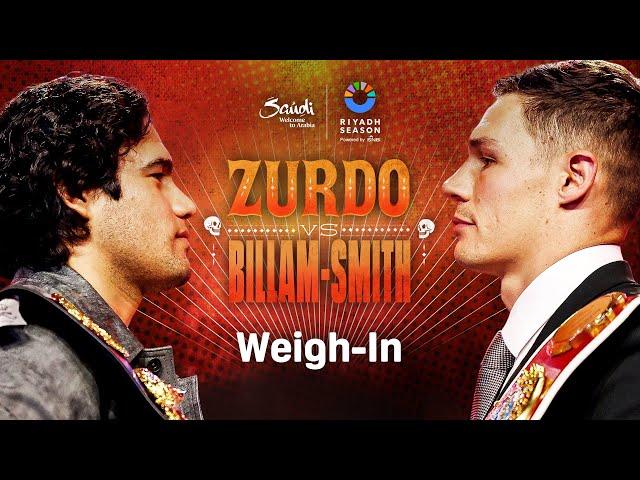 RIYADH SEASON: LATINO NIGHT | GILBERTO 'ZURDO' RAMIREZ VS. CHRIS BILLAM-SMITH WEIGH IN LIVE