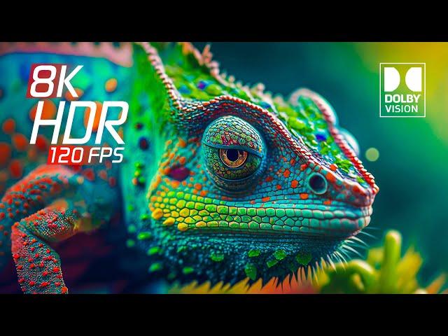 8K HDR 120FPS - Extreme Colors in Dolby Vision