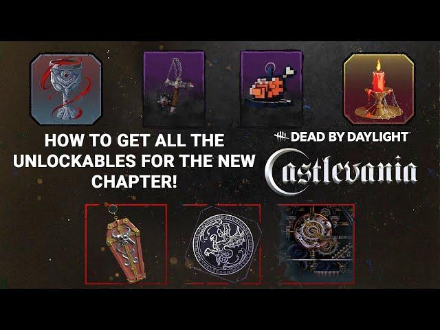 Castlevania Unlockables in Dead By Daylight! How to get the Wall Chicken Charm! Twitch Drops!