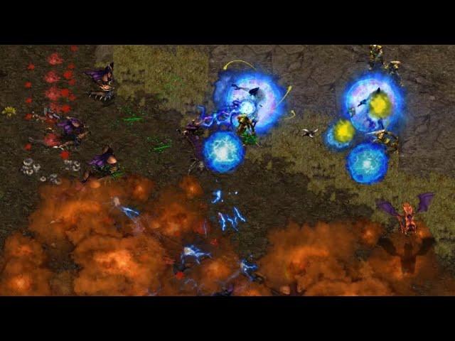 GREAT GAME ON A BAD MAP! Larva (Z) vs Mini (P) on Destination - StarCraft - Brood War