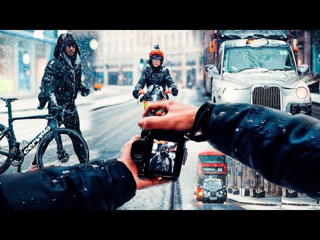 SNOW POV PHOTOGRAPHY - 85MM 1.4  [LONDON]