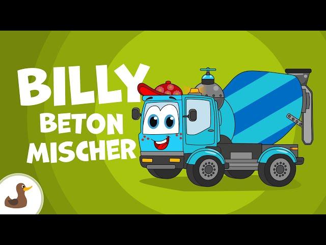  Baustellenlied Kinder | Billy Betonmischer (Drehen und Mischen) | EMMALU | Sing Kinderlieder