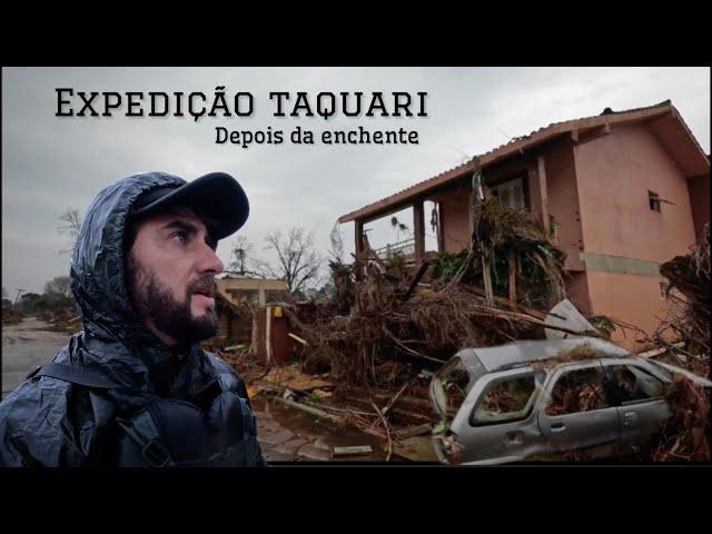 O INFERNO É AQUI !! Expedição taquari SOLO  PERCORRI 220 km pelo rio que Destruiu o RS