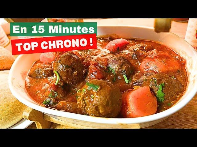 En 15 MINUTES ! TOP Chrono ! SAUCE BOULETTES Bou SAFF!