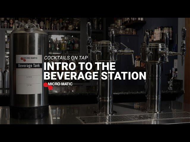 Introduction to the Cocktails On Tap Beverage Station