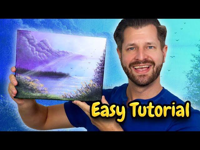 Paint Like Bob Ross BUT With Acrylic Paint!