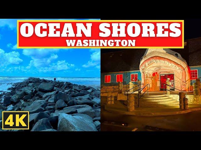 OCEAN SHORES, Washington | 4K Walking Tour 