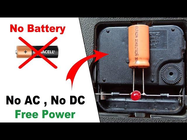 Top 4 Most Popular No Batter / No AC / No DC Free Power For Clock