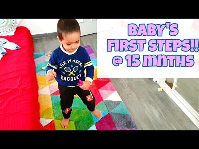 BABY'S FIRST STEPS!! INDIAN NRI GUJARATI VLOGGER!