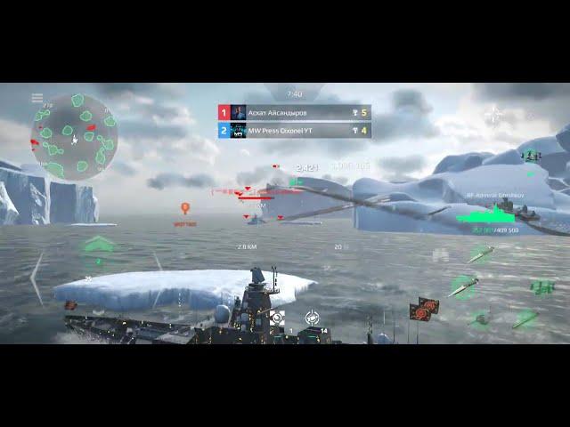 Modern Warships Deathmatch Gameplay | RF Admiral Gorshkov - Missile and Torpedo Powerhouse