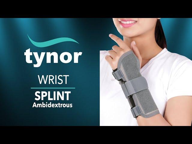 How to wear Tynor Wrist Splint (Ambidextrous) for immobilization and firm support to hand and wrist