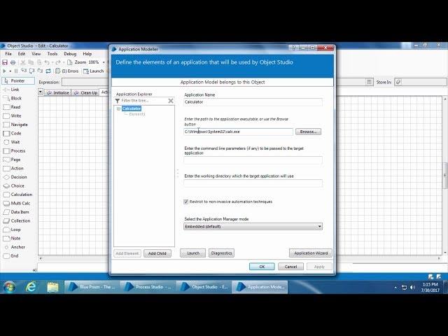Blue Prism Video Tutorial | 018 | Object Studio - Part 1 - Creating VBO for Windows applications