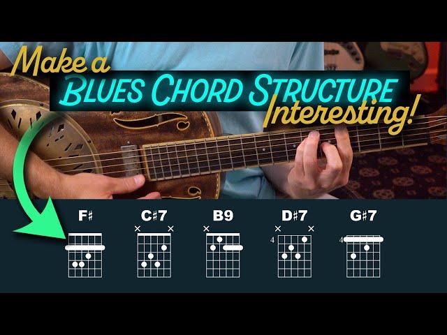 Ideas for making a blues chord structure sound more interesting. Guitar Lesson - EP588