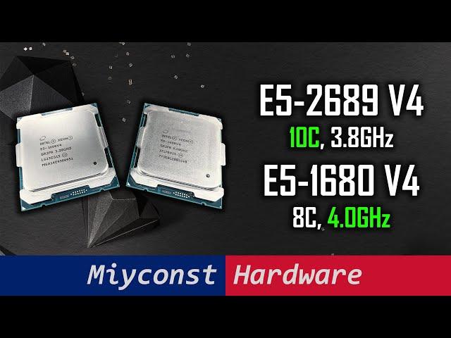 Three more Xeon E5 V4: E5-1660 V4, E5-1680 V4, E5-2689 V4