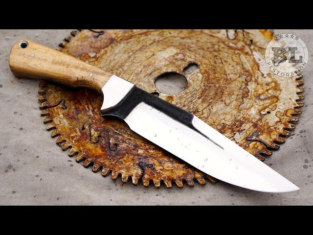 Making a Bowie knife from an Old Saw Blade