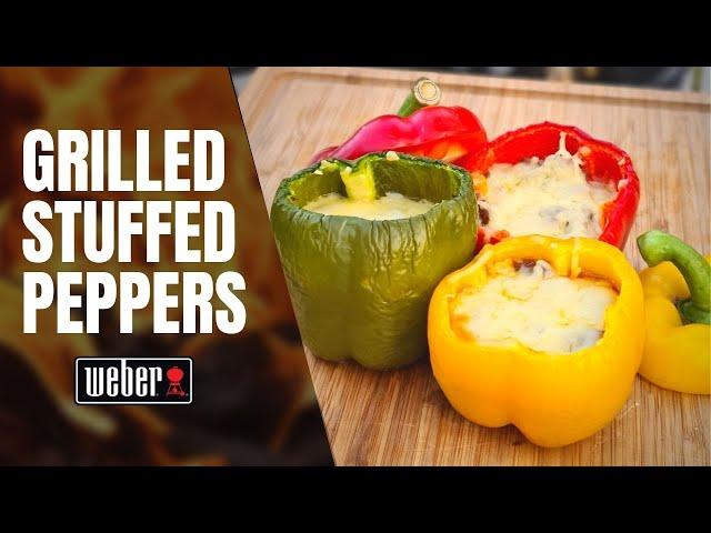 HOW TO GRILL STUFFED PEPPERS | Stuffed peppers recipe on the grill