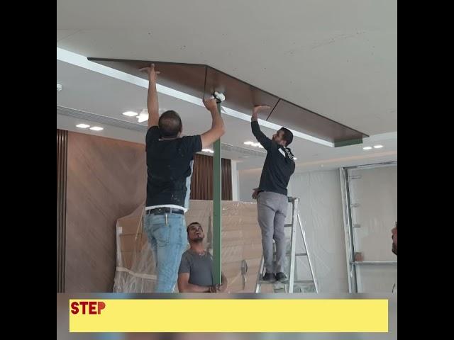 Wooden Ceiling Installation ||