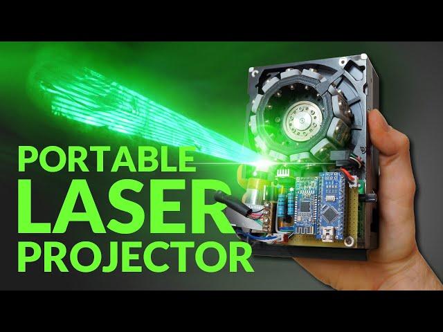 DIY Laser Projector - Built from an old hard drive