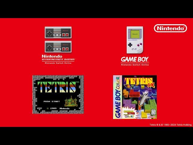 Dos juegos clásicos de Tetris con Nintendo Switch Online