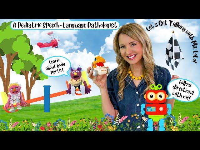 Learn to Talk with Ms. LoLo | Learn Words, Shapes, Body Parts, Colors, Following Directions & More!