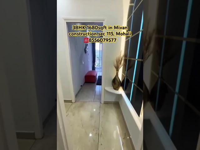3bhk flat in mivan construction sec 115