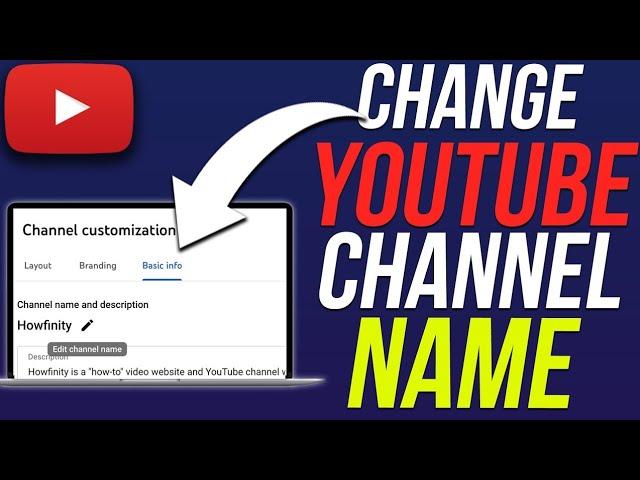 How to Change YouTube Channel Name