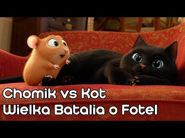 Chomik vs Kot - Wielka Batalia o Fotel  | Bajka na dobranoc do słuchania 