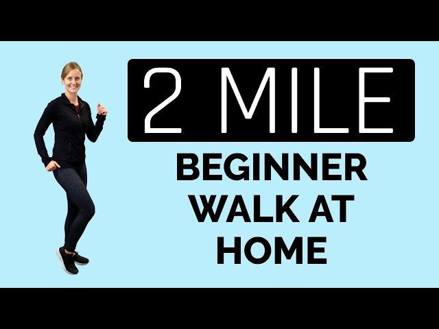 2 Mile Beginner Walk At Home Workout- Workouts with Jordan