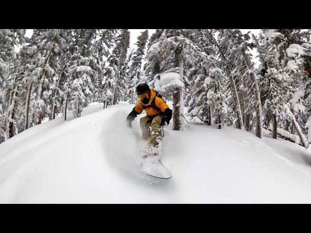 EPIC Untouched Powder Tree Snowboarding at Keystone