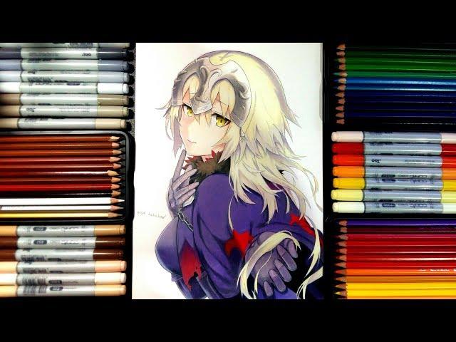 #Drawing #Anime Drawing-Fate/Grand order : Jeanne D'Arc speed drawing