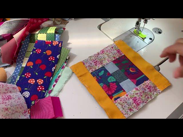 Construindo blocos de patchwork - Retalhos - Scrap fabric - DIY