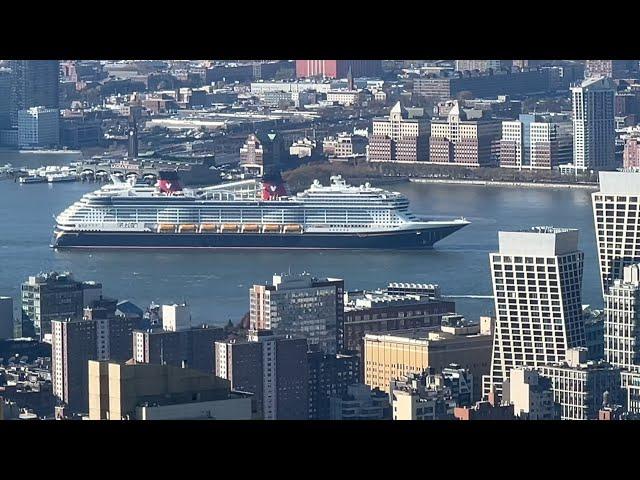 New York, New York - Disney Treasure Arriving in New York City - November 18, 2024