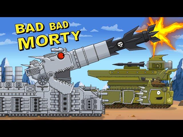 "Morgan Mega Tank VS Morty Rocketman" Cartoons about tanks