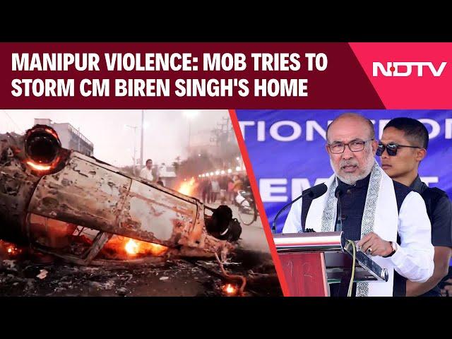 Manipur Violence Latest Update | Mob Tries To Storm CM Biren Singh's Home As Protests Escalate