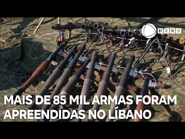 Mais de 85 mil armas do Hezbollah foram apreendidas no Líbano