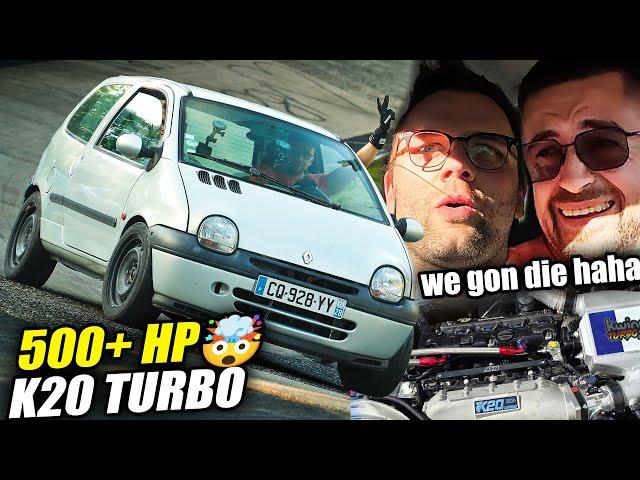 500+ hp K20 Turbo Twingo From Hell! // Nürburgring