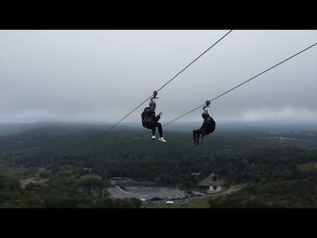 Catamount's CATAMONSTER || 275 Feet Above The Ski Trails || Longest Zipline In The USA