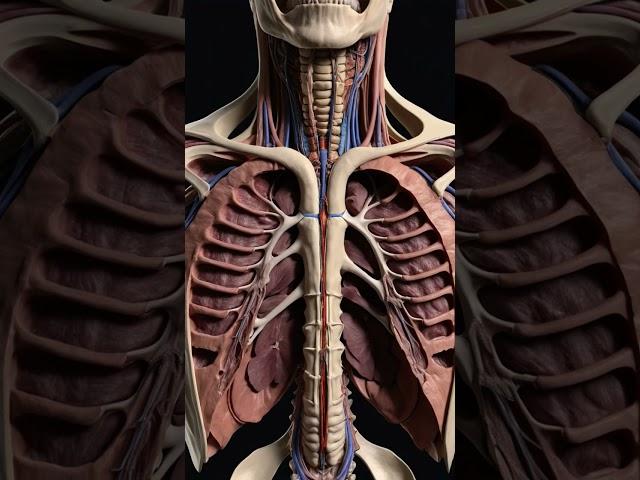 Thoracic cavity 3d art. #anatomy #medical #education #medicaleducation #thoracic.