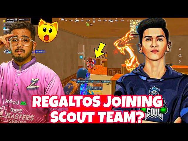 REGALTOS Back To Back Squad Fight 1v4 In Scrims  REGA Joining SCOUT Team  SOULREGALTOS  SOULPANDA