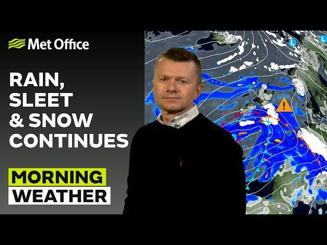 05/01/2025 – Snow persists around the border – Morning Weather Forecast UK – Met Office Weather