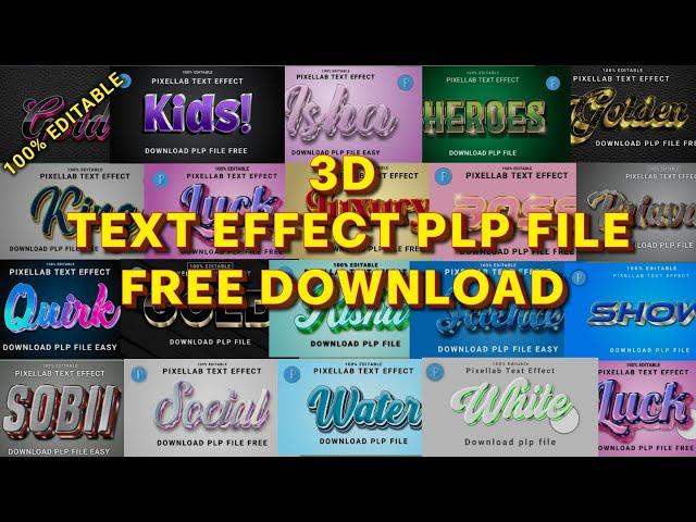 Top 20 free plp file | 100% Editable! | pixellab plp file free download | text effect pixellab plp f