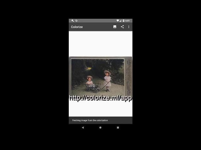 Colorize Images for Android - Share from Google Photos