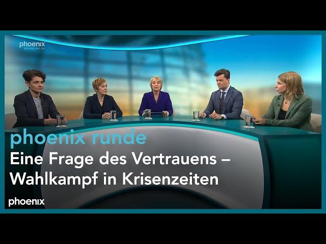 phoenix runde: Eine Frage des Vertrauens – Wahlkampf in Krisenzeiten