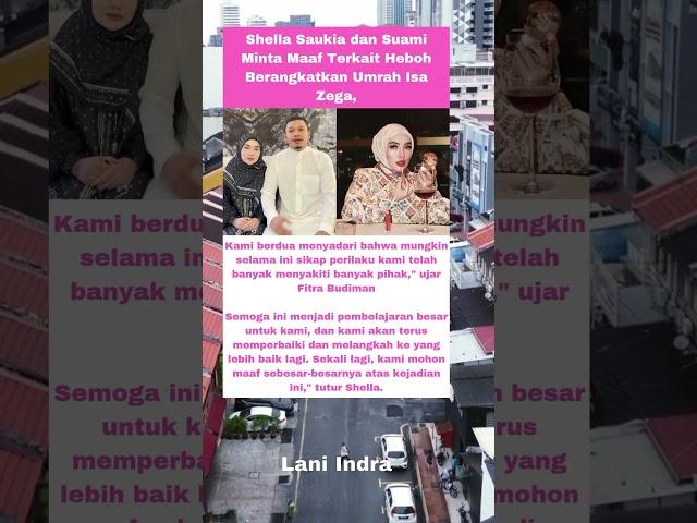 Shella Saukia dan Suami Minta Maaf Terkait Heboh Berangkatkan Umrah Isa Zega #shellasaukia #isazega