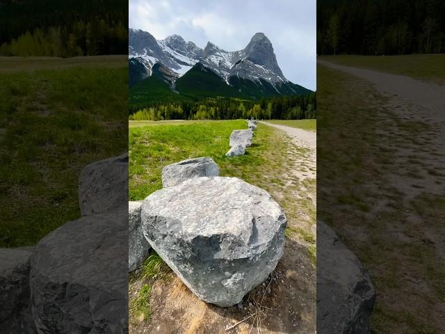 In the mountains, you find yourself Three Sisters Canmore Alberta #nature #mountains