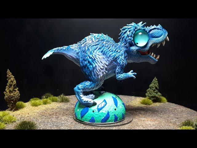 Yutyrannus huali Dino Roll 04 by Kong Species Studio resin tooned dinosaur figure tyrannosaur