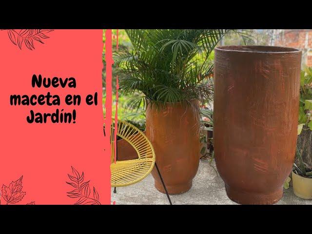 COMO HACER MACETA GRANDE PARA BALCÓN// DIY