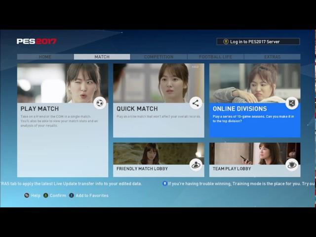 PES 2017 GRAPHIC MENU KANG MO YEON EDITION