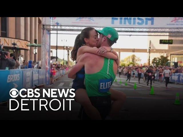 Michigan couple wins 2024 Detroit Free Press Marathon